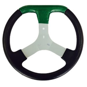 Volante de Kart Universal com Corino Verde 320mm