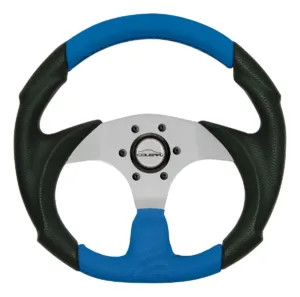 Volante Esportivo Azul Silver Fusca Buggy Gol Uno Pálio