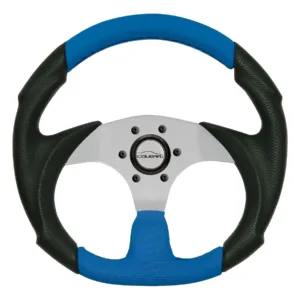Volante Esportivo Azul Silver Fusca Buggy Gol Uno Pálio
