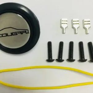 Botão De Buzina Universal Para Volantes C/ Kit E Emblema