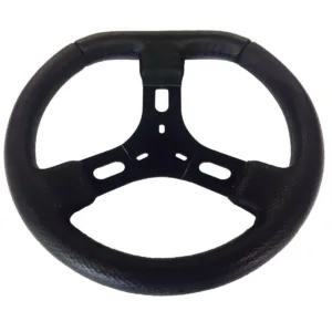 Volante Kart Pequeno 320mm Preto Todos Kart Pista Cadete