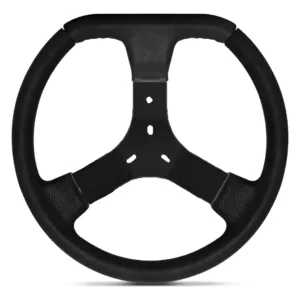 Volante Kart Preto Costurado 350mm Kart Mini Birel Mega