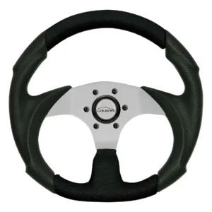 Volante Esportivo Preto/ Silver Fusca Buggy Gol Uno Pálio