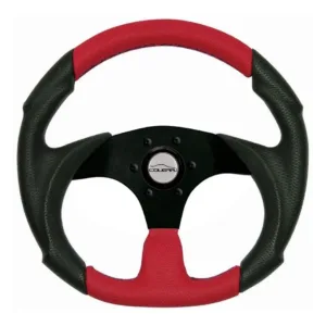 Volante Buggy Bugre Vermelho Fusca Vw / Chapa Black + Cubo