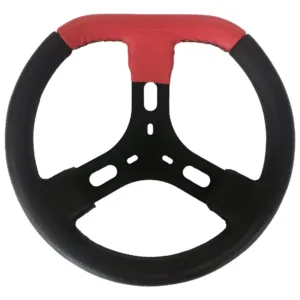 Volante Kart Cougar 320mm Detalhe Vermelho Universal