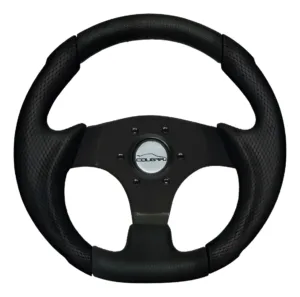 Volante Pequeno Cougar Mini Preto 28cm Fusca Buggy S/ Cubo