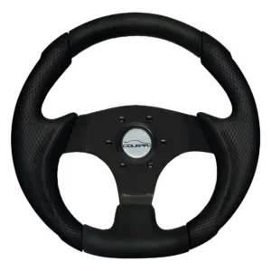 Volante Pequeno Cougar Mini Preto 28cm Fusca Buggy S/ Cubo