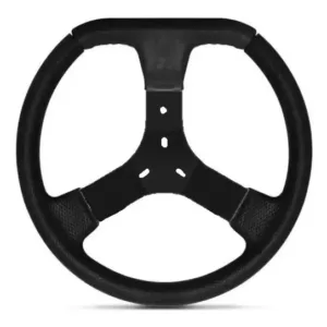Volante Kart Black Preto 350mm Kart Mini Birel Mega Todos