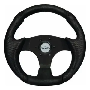 Volante Pequeno Cougar Mini Preto 28cm Fusca Buggy + Cubo