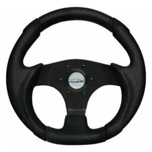 Volante Pequeno Cougar Mini Preto 28cm Fusca Buggy + Cubo