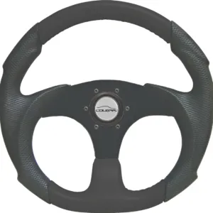 Volante Cougar Black 33cm + Cubo Vw Gol G1 Quadrado