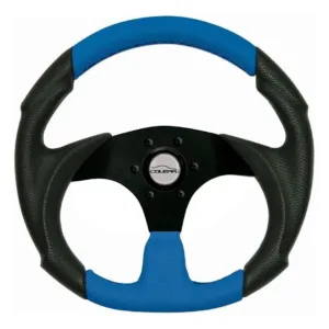 Volante Buggy Bugre Azul Fusca Vw / Chapa Black + Cubo