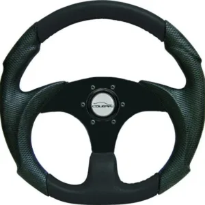 Volante Black Cougar 33cm + Cubo Apolo Verona Escort Hobby