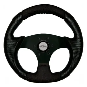 Volante Preto Costurado Pequeno Black 28cmfusca Buggy S/cubo