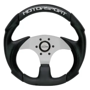 Volante Buggy Fusca Gaiola/ Silver Bordado Motorsport + Cubo